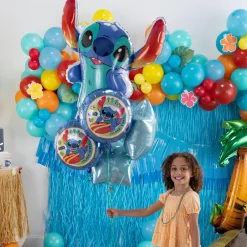 Stitch-Shaped Foil Balloon, 33in - Disney Lilo & Stitch