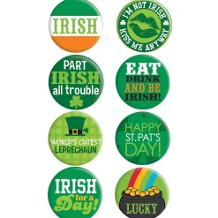 St. Patrick's Day Buttons 8ct