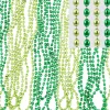 St. Patrick's Day Clear Green Bead Necklaces 24ct