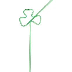 St. Patrick's Day Shamrock Straw, 11in