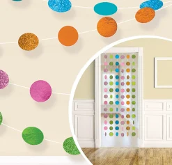 String Decorations, 7ft, 6ct, Assorted Colors