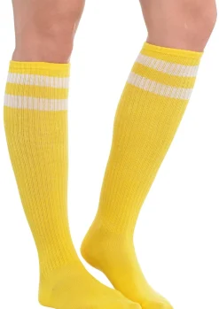 Stripe Athletic Knee-High Socks, Assorted Colors
