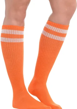 Stripe Athletic Knee-High Socks, Assorted Colors