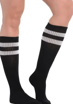 Stripe Athletic Knee-High Socks, Assorted Colors