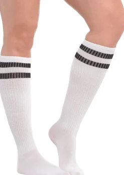 Stripe Athletic Knee-High Socks, Assorted Colors