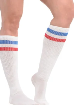 Stripe Athletic Knee-High Socks, Assorted Colors
