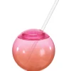 Summer Dream Orange Cup with Straw