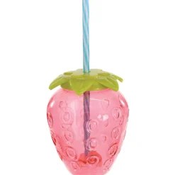 Summer Squeeze Strawberry Cup with Straw