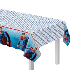 Superman Plastic Table Cover, 54in x 96in