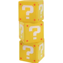 Super Mario Foam Question Blocks, 2.48in, 8ct