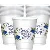 Sweet Baby Boy Baby in Bloom Baby Shower Plastic Cups, 16oz, 25ct