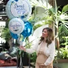Sweet Baby Boy Baby in Bloom Foil Balloon Bouquet, 5pc