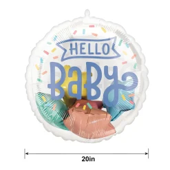 Sweet Baby Shapes Hello Baby Stuffed Plastic Balloon, 20in