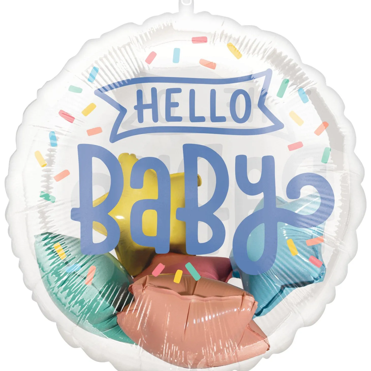 Sweet Baby Shapes Hello Baby Stuffed Plastic Balloon, 20in