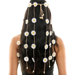 60's White Daisy Headband