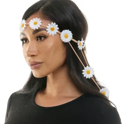 60's White Daisy Headband
