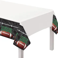 Tailgates & Touchdowns Plastic Table Covers, 54in x 84in, 3ct