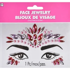 Teardrop Face Gems, Assorted Colors
