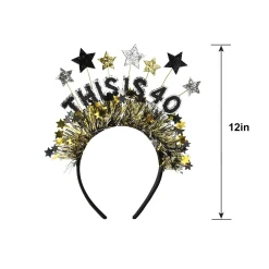 40th Birthday Headband - Sparkling Celebration