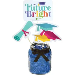The Future Is Bright Graduation Centerpiece Picks, 3pc