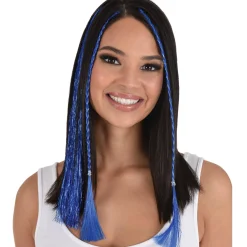 Tinsel Hair Extensions, 3pc, Assorted Colors