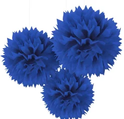 Tissue Pom Poms, 3ct, Assorted Colors