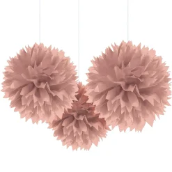 Tissue Pom Poms, 3ct, Assorted Colors