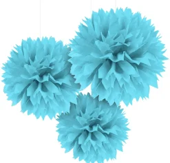 Tissue Pom Poms, 3ct, Assorted Colors