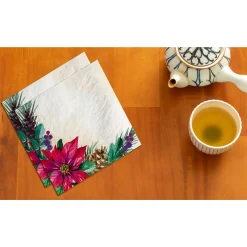 Traditional Poinsettia Napkins, 16ct (Lunch, Beverage or Guest Towel), Assorted Options