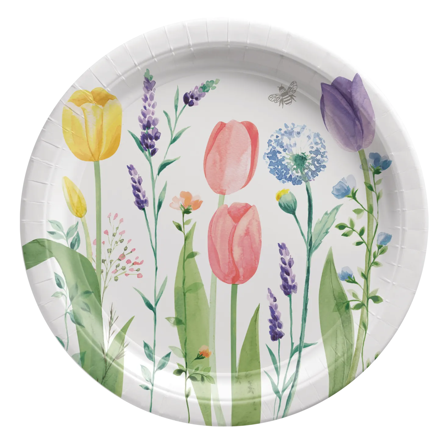 Tulip Garden Paper Lunch Plates, 8ct