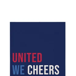United We Cheers Paper Beverage Napkins, 5in, 16ct