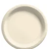 Vanilla Cream Extra Sturdy Paper Lunch Plates, 8.5in, 20ct