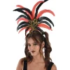 Vintage Circus Sequin & Feather Oversized Headpiece