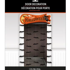 Vintage Halloween Cardstock Door Curtain, 3.25ft x 6.41ft