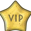 VIP Star-Shaped Paper Dinner Plates, 10.5in, 20ct - Awards Night