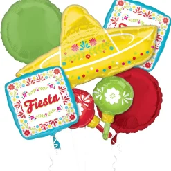 Viva La Party Foil Balloon Bouquet, 5pc