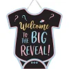 Welcome to the Big Reveal Bodysuit Cardboard Sign, 14.1in x 12.5in