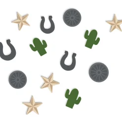 Western Wood Tabletop Confetti, 12pc