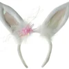 White Marabou Bunny Ears