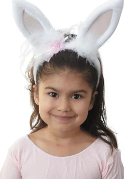 White Marabou Bunny Ears