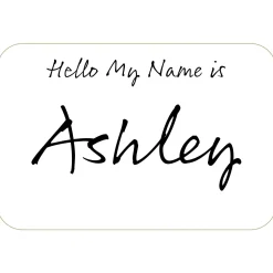 White Name Badges 100ct