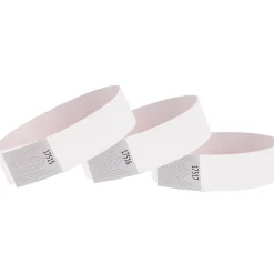 White Paper Wristbands, 250ct