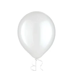 White Pearl Latex Balloons, Assorted Options
