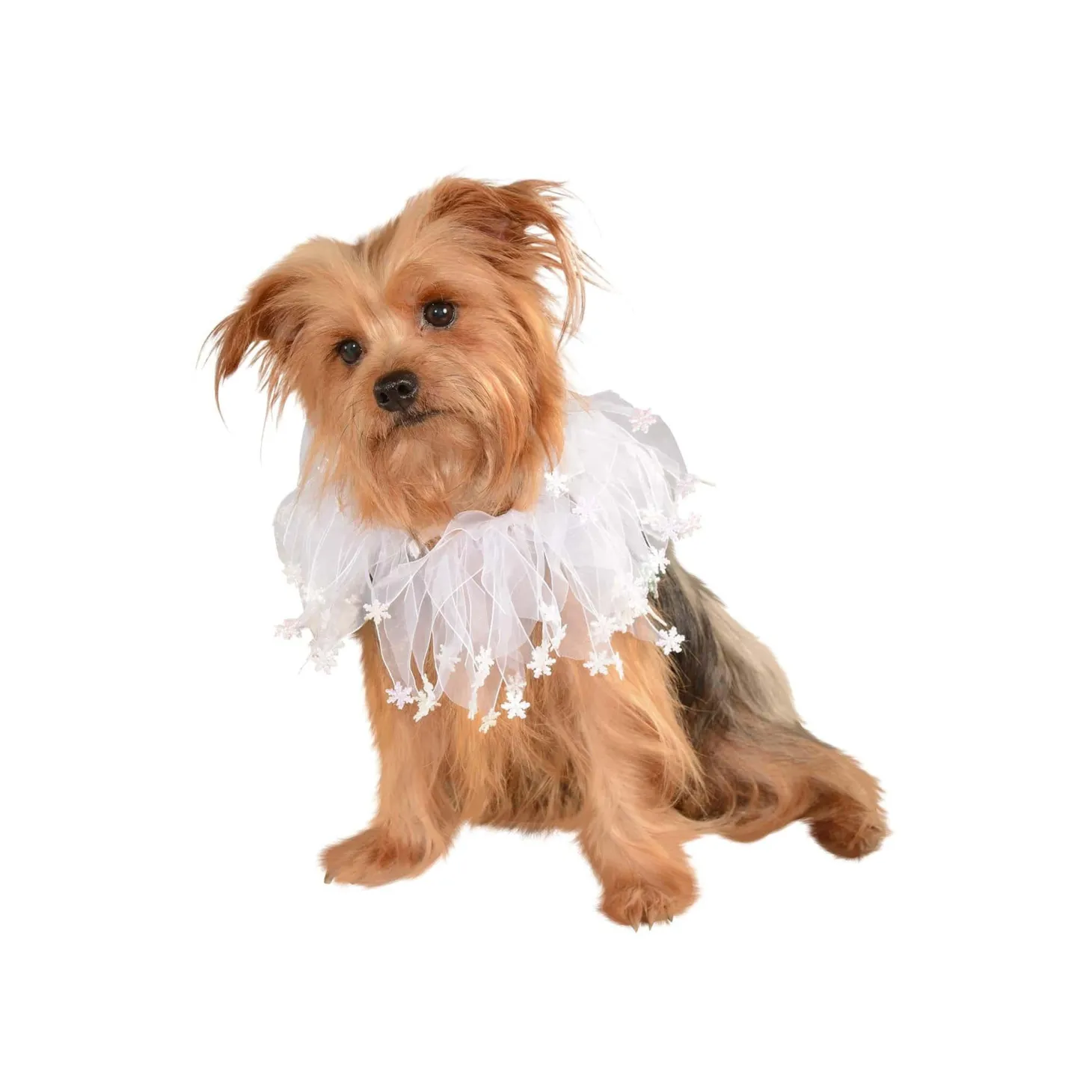 White Snowflakes Pet Collar