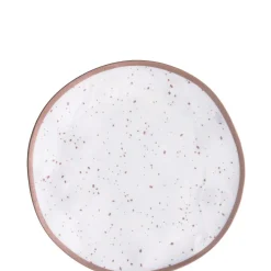 White With Speckles Melamine Dessert Plate, 6.25in, Assorted Colors