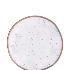 White With Speckles Melamine Dessert Plate, 6.25in, Assorted Colors