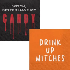 Witch Paper Beverage Napkins, 5in, 16ct