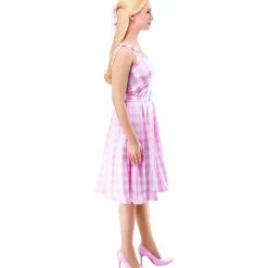 Women's Barbie Movie Perfect Day Pink Gingham Dress