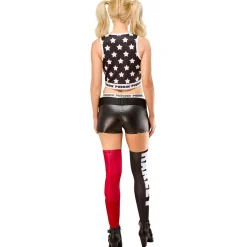 Women's Batman Harley Quinn Costume - Deluxe