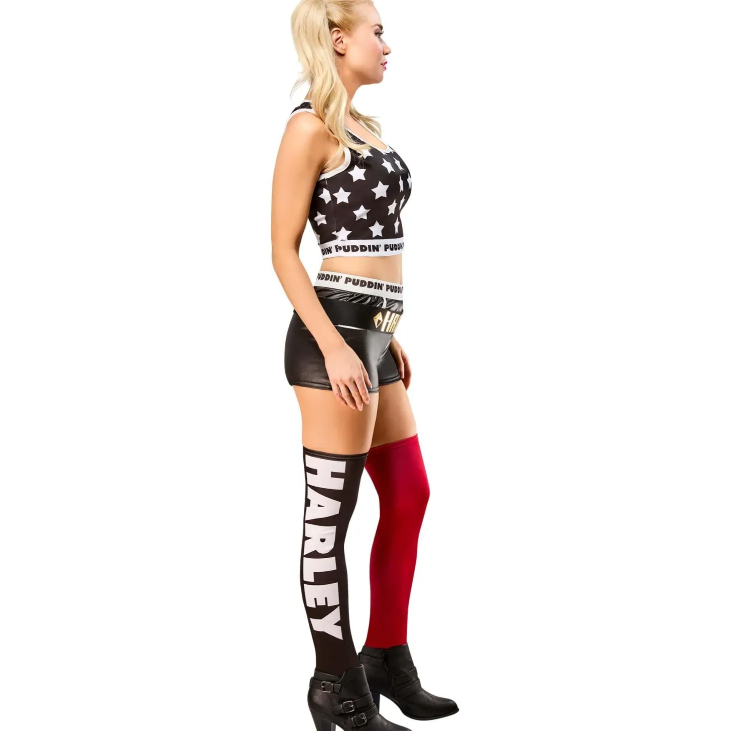 Women's Batman Harley Quinn Costume - Deluxe